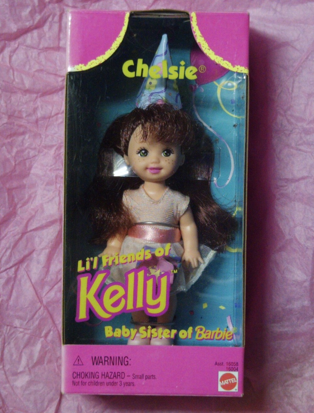 Vintage 1996 Mattel Li'l Friends of Kelly - Birthday Party Chelsie Doll